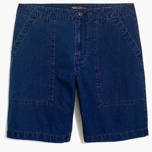 J. Crew Factory 9" Indigo Ripstop Utility Short